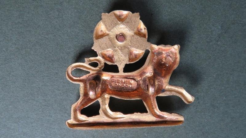 British Army The York and Lancaster Regiment Officers Dress Collar Badge — image 2