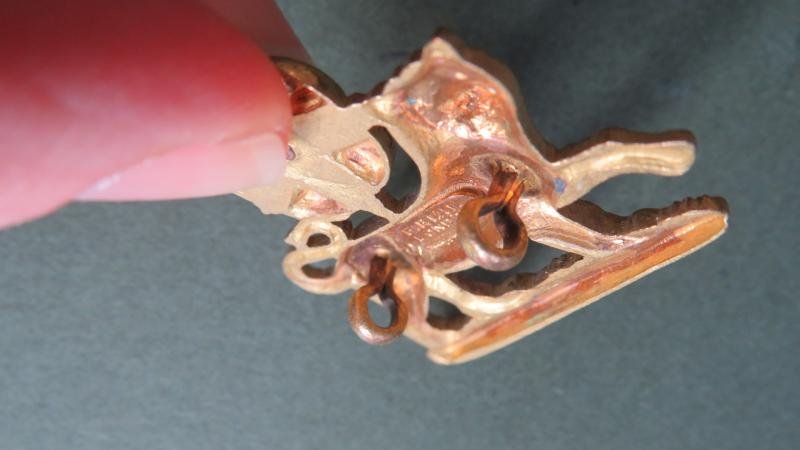 British Army The York and Lancaster Regiment Officers Dress Collar Badge — image 3