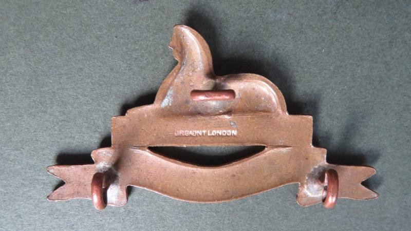 British Army The Lincolnshire Regiment Pre 1946 Pattern Officers' KD Drill Uniform Collar Badge — image 2