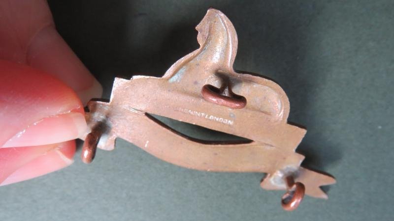 British Army The Lincolnshire Regiment Pre 1946 Pattern Officers' KD Drill Uniform Collar Badge — image 3