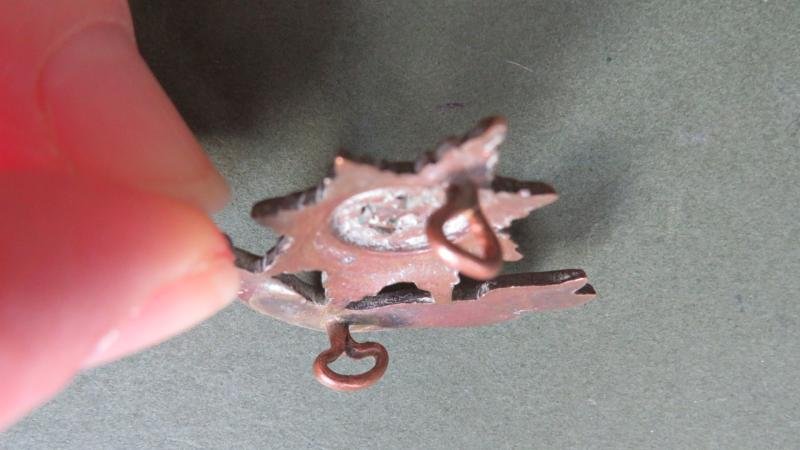 British Army The Worcestershire Regiment Pre 1923 Pattern Officers Service Dress Collar Badge — image 3