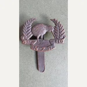 New Zealand Army WW1 Period '4th Otago Regiment' Cap Badge