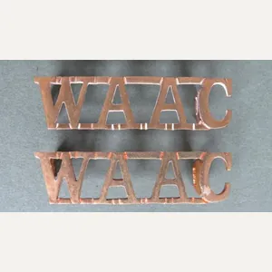British Army W.A.A.C. (Women's Army Auxiliary Corps) Shoulder Titles