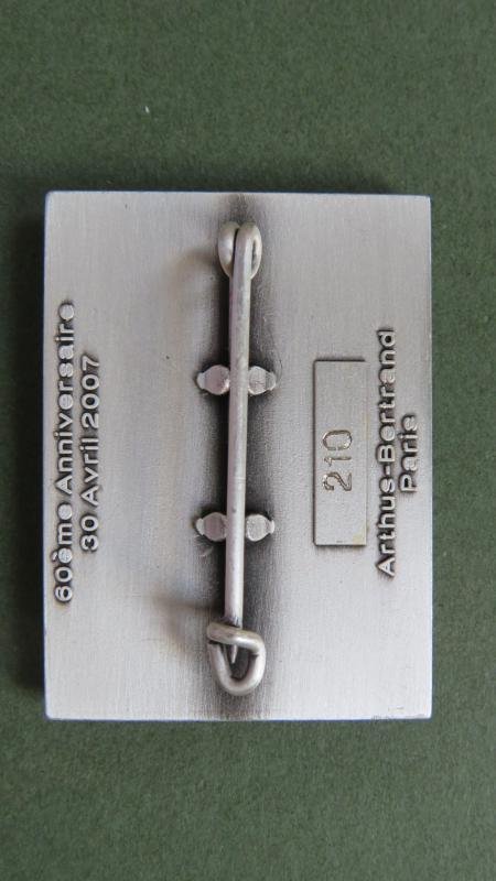 France Foreign Legion 'Képi Blanc Staff (60eme Anniversary 30 Avril 2007) ' Pocket Crest — image 2