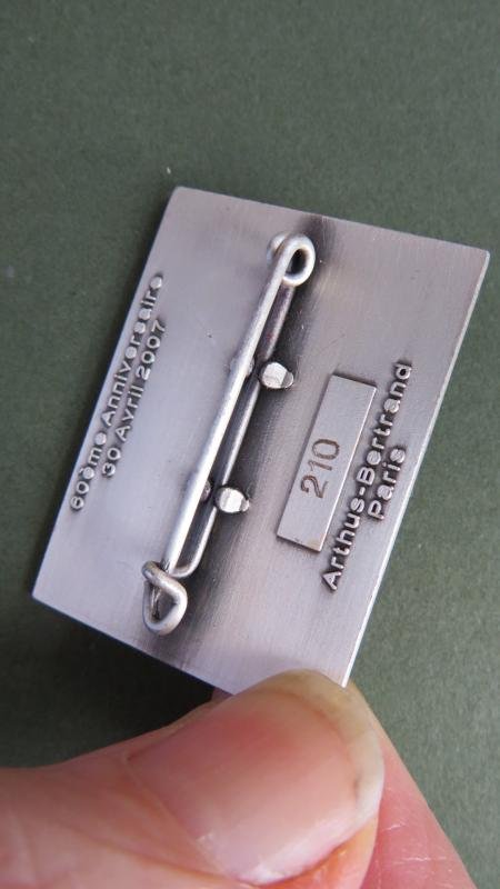 France Foreign Legion 'Képi Blanc Staff (60eme Anniversary 30 Avril 2007) ' Pocket Crest — image 3