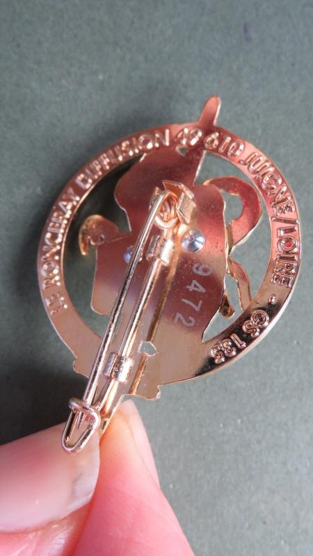 France Brevet Aguerrissement Zone Désertique, F.F.D.J (Forces Françaises de Djibouti) Pocket Crest — image 3