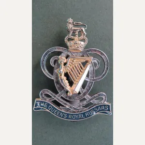 British Army The Queen's Royal Hussars Cap Badge