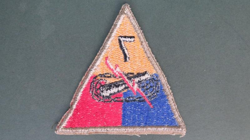 USA Army WW2/1950's 7thArmoured Division 'Lone Star' Arm Patch — image 2