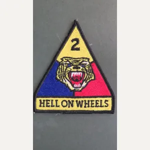 USA Army 1980's 2nd Armoured Division 'HELL ON WHEELS' Arm …