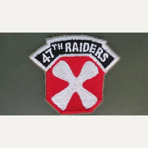 USA Army Korean War Period 8th Army '47th RAIDERS' Shoulder …