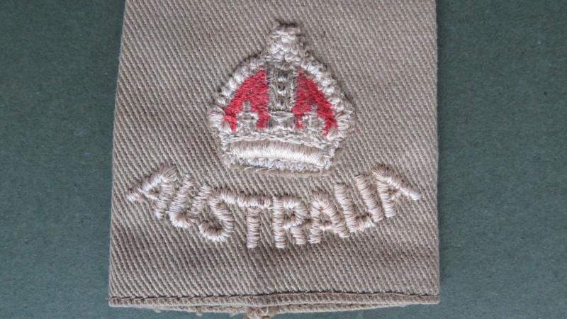 Australia WW2 Period Major's Tropical Shirt Rank Slide — image 2