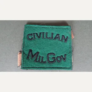 British Forces Civilian Military Government Slip On Shoulder Title