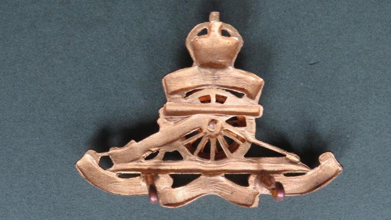 British Army Pre 1953 Royal Artillery Officers No 1 Dress Cap Badge — image 2