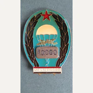 Hungary Pre 1991 Parachute Master 10000 Jumps Badge