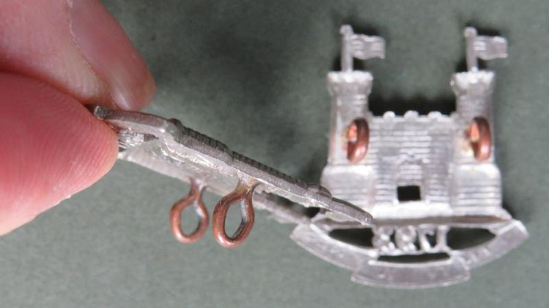 British Army Duke of York's Loyal Own Suffolk Yeomanry Collar Badges — image 3