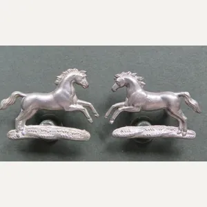 British Army Northamptonshire Yeomanry Collar Badges