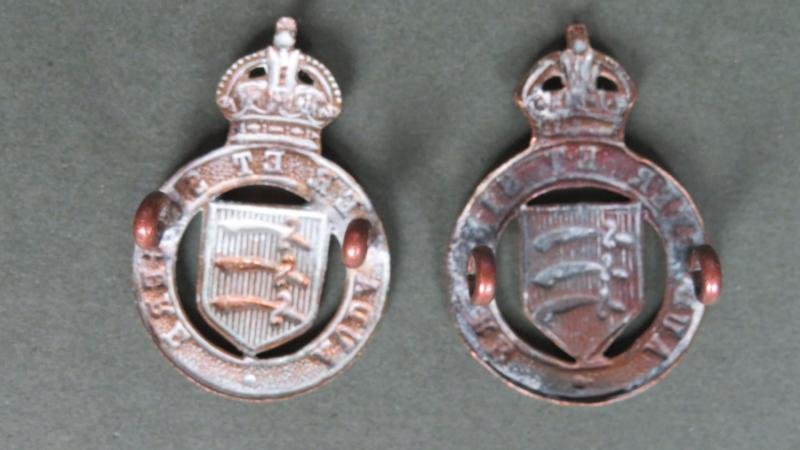 British Army The Essex Yeomanry (Dragoons) 1905-1909 Collar Badges — image 2