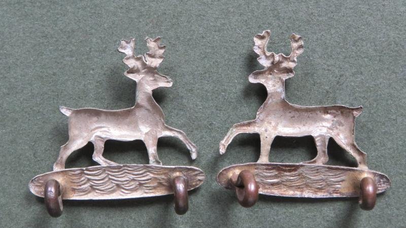 British Army 1898--1921 The Bedfordshire Regiment Collar Badges — image 2