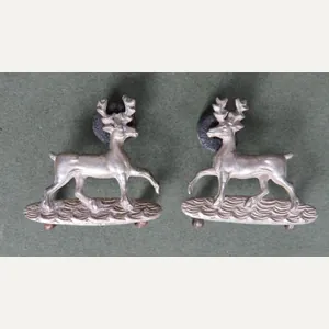 British Army 1898--1921 The Bedfordshire Regiment Collar Badges