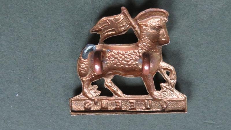 British Army Pre 1900 The Queen's Royal Regiment (West Surrey) Collar Badge — image 2