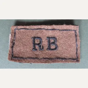 British Army WW2 The 'Rifle Brigade' Slip on Shoulder Title