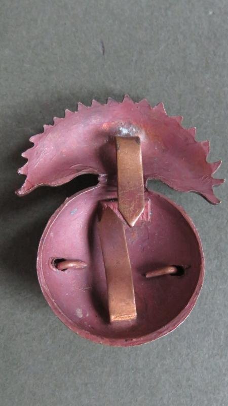 British Army Northumberland Fusiliers Officers Service Dress Cap Badge — image 2