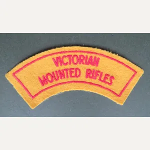 Australia Army Pre 1962 Victorian Mounted Rifles Shoulder Title