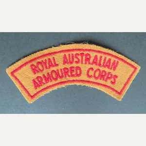 Australia Army Pre 1962 Royal Australian Armoured Corps Shoulder Title