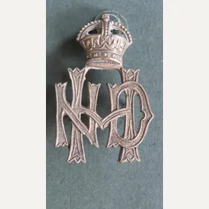 British Army Post 1953 North Devon Hussars Officer's Cap Badge