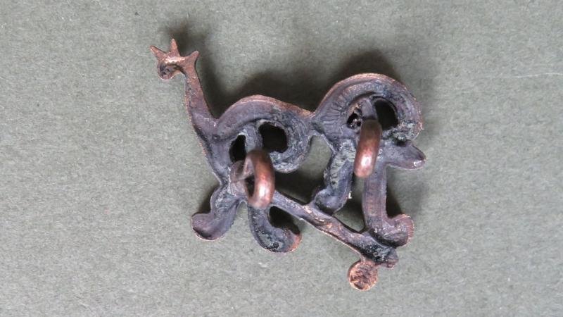 British Army The City of London Yeomanry (Rough Riders) Officers Service Dress Collar Badge — image 2