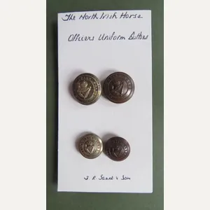 British Army 4 Pre 1953 North Irish Horse Uniform Buttons