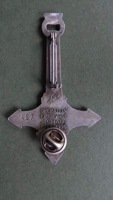 France Foreign Legion 1° Regiment Etrangere de Cavalerie, Operation EPERVIER 1995 1996 Pocket Crest — image 2