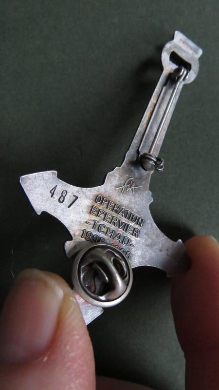 France Foreign Legion 1° Regiment Etrangere de Cavalerie, Operation EPERVIER 1995 1996 Pocket Crest — image 3