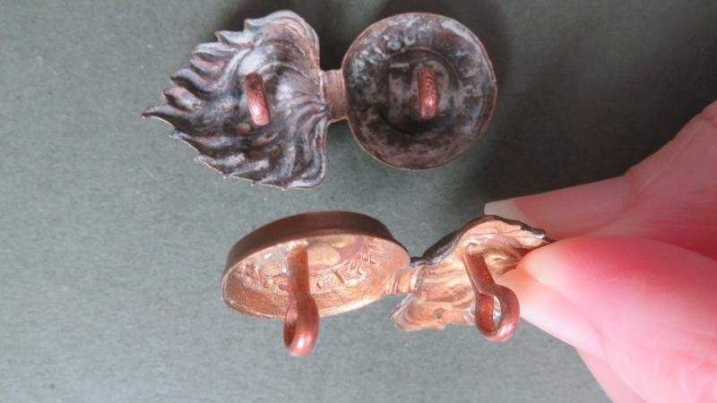 Canada Army Militia 1908 Period The 21st Essex Fusiliers Collar Badges — image 3