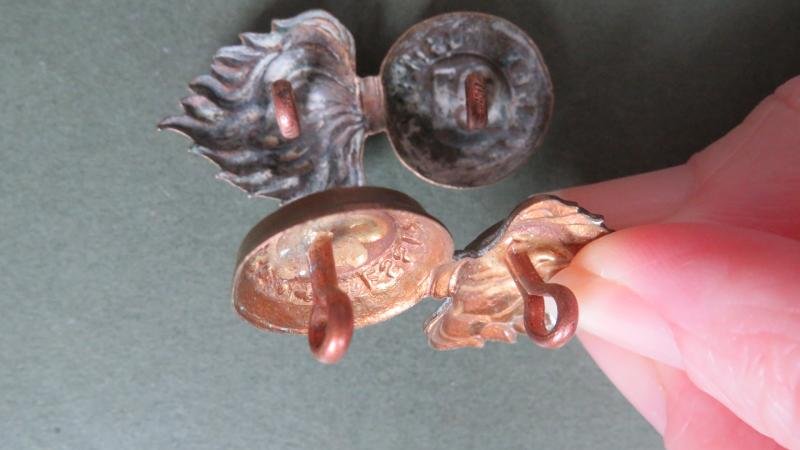 Canada Army Militia 1908 Period The 21st Essex Fusiliers Collar Badges — image 4