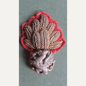British Army Royal Welsh Fusiliers Officer's Beret Badge