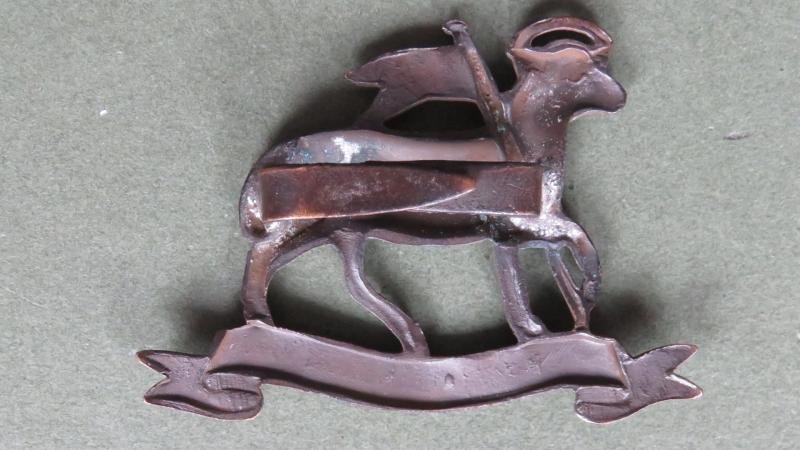 British Army The Queen's Royal Regiment (West Surrey) Officers Service Dress Cap Badge — image 2