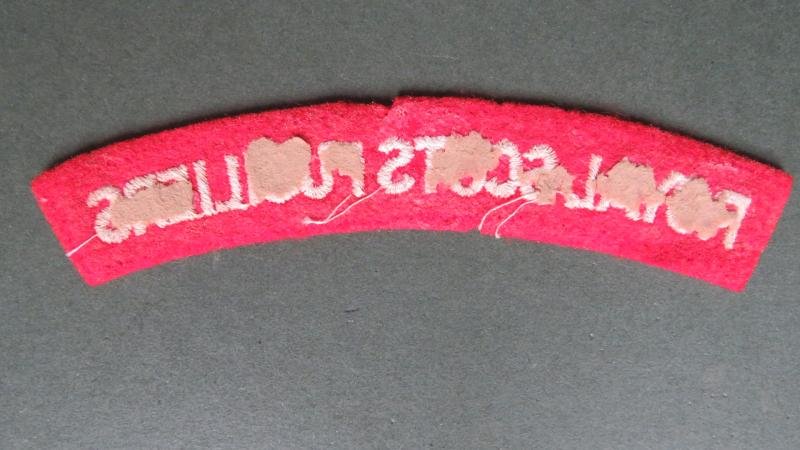 British Army WW2 Royal Scots Fusiliers Shoulder Title — image 2