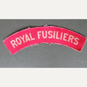 British Army WW2 Royal Fusiliers Shoulder Title
