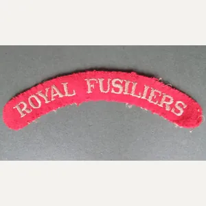British Army Pre WW2 Royal Fusiliers Shoulder Title