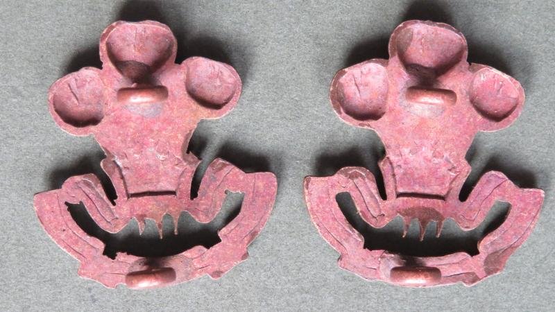 British Army The South Lancashire Regiment (Prince of Wales's Volunteers) Officers Service Dress Collar Badges — image 2