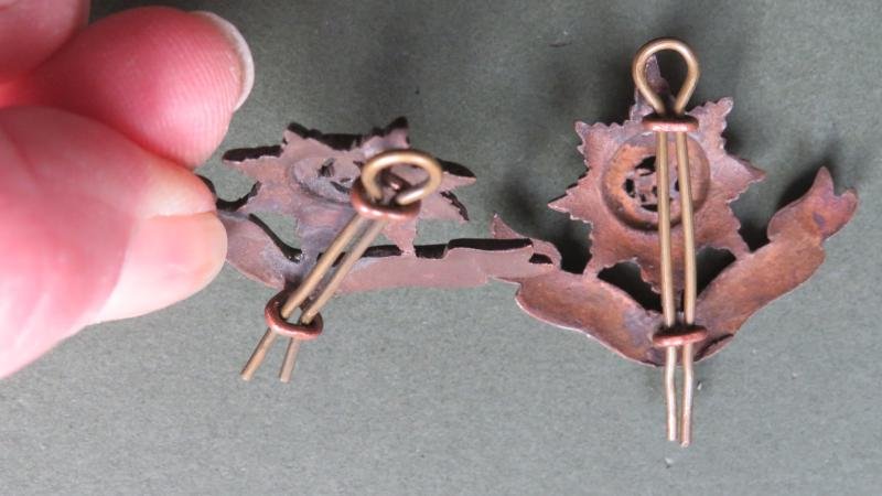 British Army The Worcestershire Regiment Officers Service Dress Collar Badges — image 3