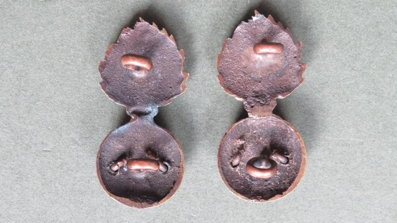 British Army The Lancashire Fusiliers 'Territorial' Officers Service Dress Collar Badges — image 2