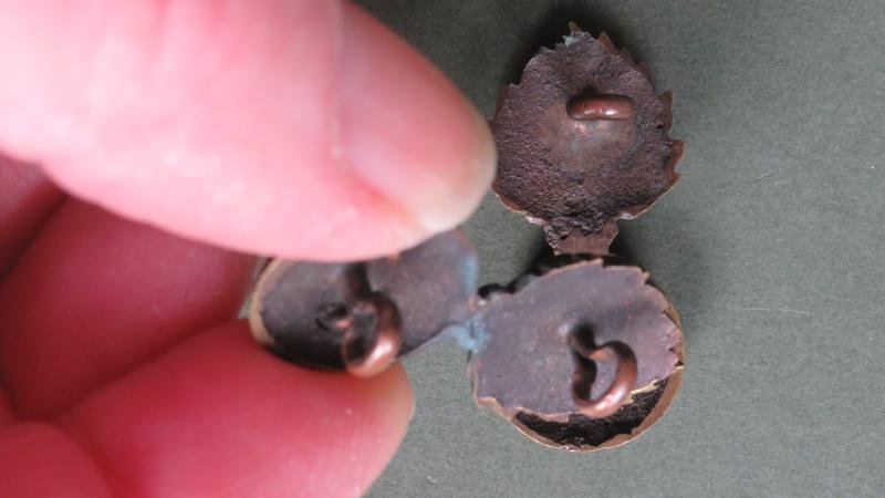 British Army The Lancashire Fusiliers 'Territorial' Officers Service Dress Collar Badges — image 3