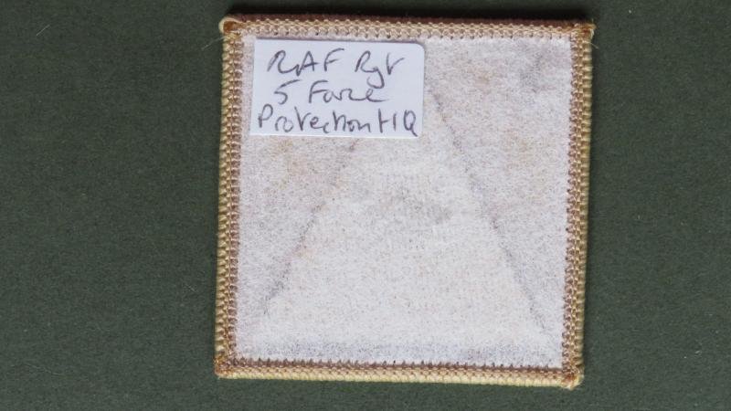 Royal Air Force Regiment 5 Force Protection Wing Shoulder Patch — image 2