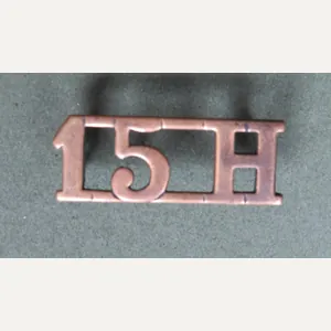 British Army The 15th King's Hussars Shoulder Title