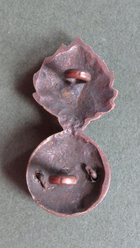 British Army The Lancashire Fusiliers 'Territorial' Officers Service Dress Collar Badge — image 2