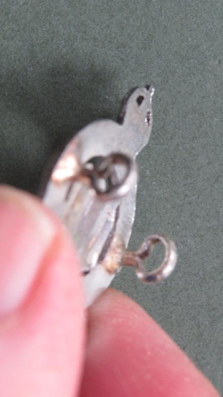 British Army Pre 1953 Northumberland Hussars Officers Service Dress Collar Badge — image 3