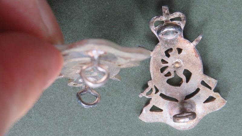 British Army The Queen's Own Dorset & West Somerset Yeomanry Officers' Service Dress Collar Badges — image 3