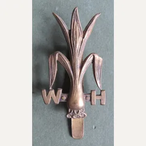 British Army WW1 Period Welsh Horse Cap Badge
